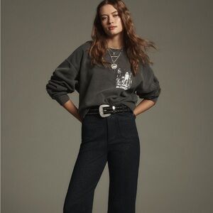 Maeve Dark Blue Flare Jeans